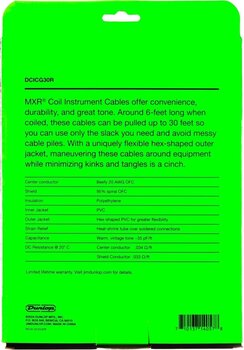 Instrumentkabel Dunlop MXR DCICG30R Coil 9 m Angled-Straight Instrumentkabel - 5