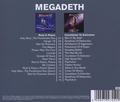 Glazbene CD Megadeth - Rust In Peace / Countdown To Extinction (Reissue) (2 CD) - 2