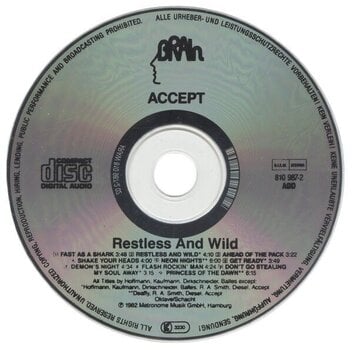 Hudobné CD Accept - Restless And Wild (Reissue) (CD) - 2