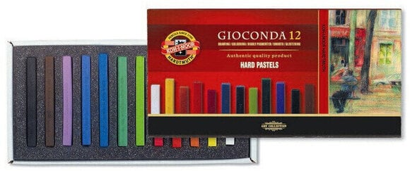 Сух пастел KOH-I-NOOR Gioconda Hard Pastels Комплект сухи пастели 12 бр. - 2