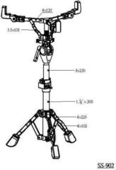 Snaredrumstandaard Stable SS-902 Snaredrumstandaard - 1
