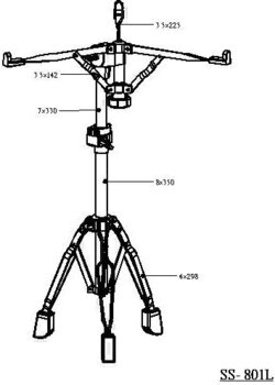 Stalak za Snare bubanj Stable SS-801L Stalak za Snare bubanj - 2