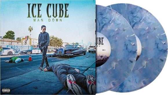 LP plošča Ice Cube - Man Down (Limited Edition) (Deluxe Edition) (Blue w/ White Marble Coloured) (2 LP) - 2