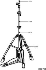 Hi-Hat statiiv Stable HH-701 Hi-Hat Stand - 1