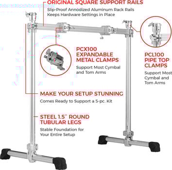 Rek voor drumstel Pearl DR-511 Rek voor drumstel - 6