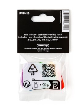 Palheta Dunlop PVP418 Tortex Standard Variety Pack Palheta - 3