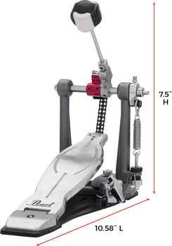 Einfache Fußmaschine Pearl P-1030R Eliminator Solo Red Einfache Fußmaschine - 10