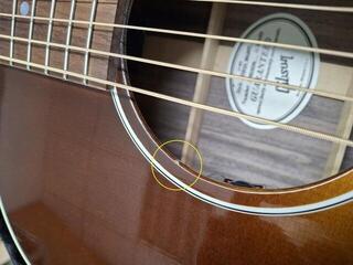 Dreadnought z elektroniką Gibson J-45 Studio WN Walnut Burst Dreadnought z elektroniką (Jak nowe) - 3