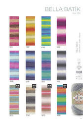 Knitting Yarn Alize Bella Batik 100 7687 Knitting Yarn - 2