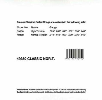 Nylonové struny pro klasickou kytaru Framus 49450 - 2