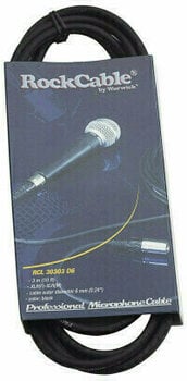 Mikrofonski kabel RockCable RCL 3030 D6 Črna 3 m - 2