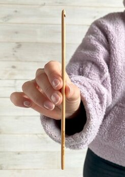 Ξύλινο Βελονάκι Bobbiny S1-103 Ξύλινο Βελονάκι 6 χλστ. 17 cm - 2