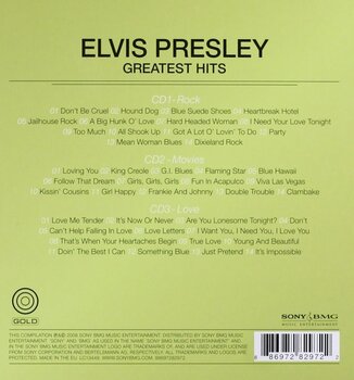 Muzički CD Elvis Presley - Gold Elvis Presley Greatest Hits (3 CD) - 2