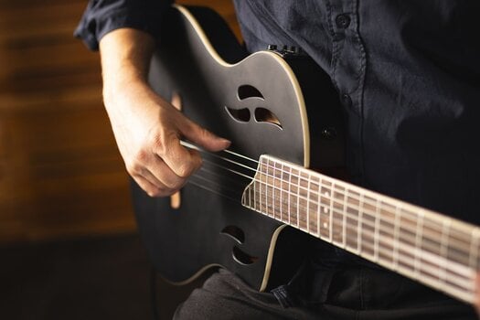 Classical Guitar with Preamp Ortega RTPSTD-SBK 4/4 Satin Black Classical Guitar with Preamp - 17