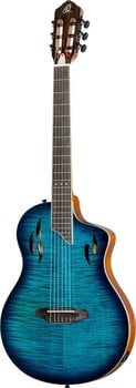 Elektro klasična gitara Ortega RTPDLX-FMA 4/4 Flamed Maple Blue Elektro klasična gitara - 4