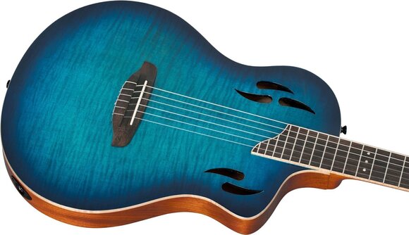 Elektro klasična gitara Ortega RTPDLX-FMA 4/4 Flamed Maple Blue Elektro klasična gitara - 9