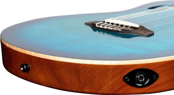 Elektro klasična gitara Ortega RTPDLX-FMA 4/4 Flamed Maple Blue Elektro klasična gitara - 12