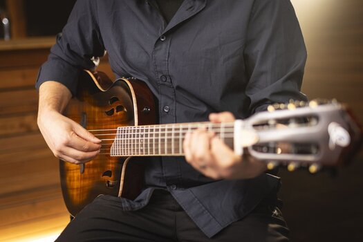 Класична гітара з електронікою Ortega RTPDLX-ACA 2023-04-04 Acacia Burst Класична гітара з електронікою - 19