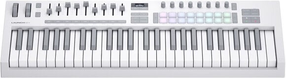 Klawiatury sterujące 49 klawiszy Novation Launchkey 49 MK4 Klawiatury sterujące 49 klawiszy White - 2