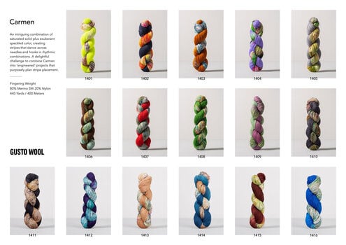 Knitting Yarn Gusto Wool Carmen 1407 Knitting Yarn - 5