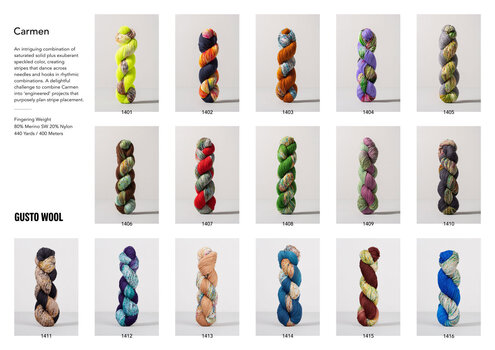 Knitting Yarn Gusto Wool Carmen 1413 Knitting Yarn - 2