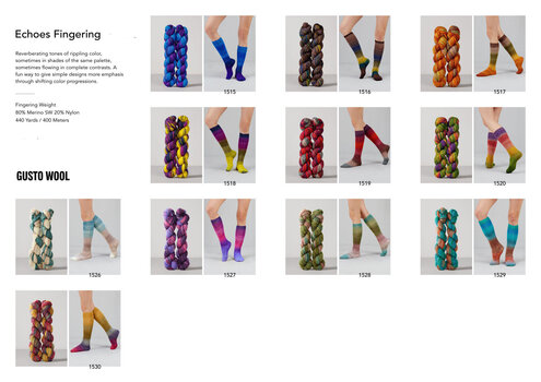 Strikkegarn Gusto Wool Echoes Fingering 1529 Strikkegarn - 5