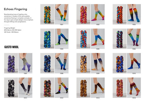 Strikkegarn Gusto Wool Echoes Fingering 1530 Strikkegarn - 4