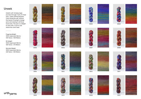 Pletilna preja Urth Yarns Uneek Fingering 3033 Pletilna preja - 3