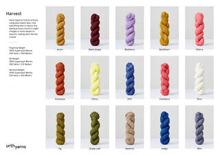 Pređa za pletenje Urth Yarns Harvest Fingering Grape Leaf Pređa za pletenje - 1