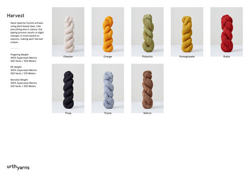 Пряжа для в'язання Urth Yarns Harvest Fingering Fig Пряжа для в'язання - 3