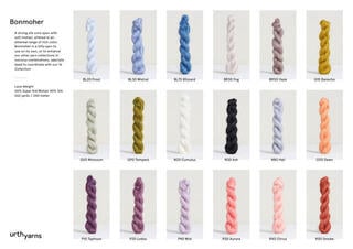 Kötőfonal Urth Yarns Bonmoher Lace Weight Mist Kötőfonal - 2