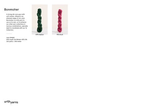 Strikkegarn Urth Yarns Bonmoher Lace Weight Dusk Strikkegarn - 3