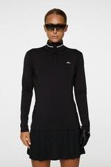 Polo košeľa J.Lindeberg Hertta Long Sleeve Black - 1