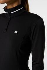 Polo košeľa J.Lindeberg Hertta Long Sleeve Black - 5
