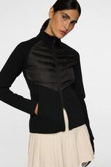 Mikina/Svetr J.Lindeberg Wendy Tech Knit Zip Sweater Black - 5