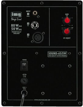 2-pásmový aktivní studiový monitor IMG Stage Line SOUND-65/SW - 3