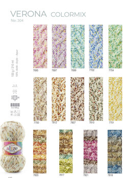 Knitting Yarn Alize Verona 7704 Knitting Yarn - 3