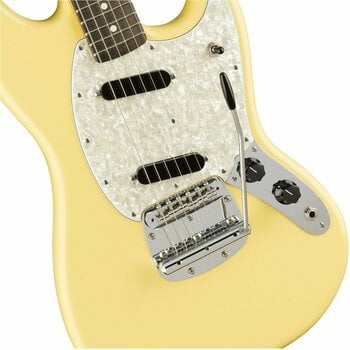 E-Gitarre Fender American Performer Mustang RW Vintage White - 5