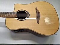 LAG Tramontane HyVibe 20 Gloss Електро-акустична китара Дреднаут