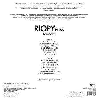 Вінілові платівки Riopy - Bliss (Extended Version) (180 g) (LP) - 3