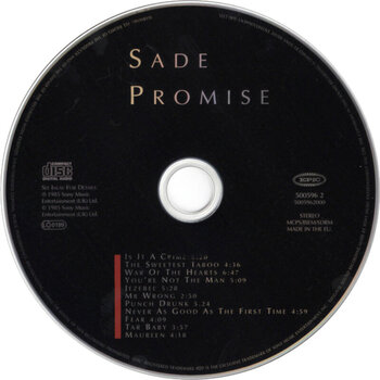 Music CD Sade - Promise (Reissue) (Remastered) (CD) - 2