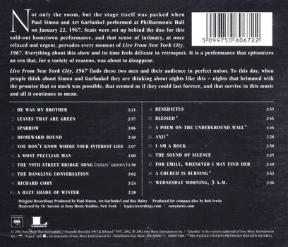 CD musicali Simon & Garfunkel - Live From New York City, 1967 (CD) - 3