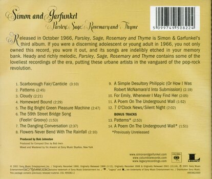 CD диск Simon & Garfunkel - Parsley, Sage, Rosemary And Thyme (Reissue) (Remastered) (CD) - 3