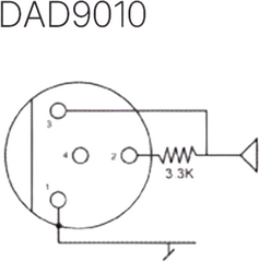 Priključek DPA DAD9010 MicroLock to TA4F Mini-XLR Priključek - 1