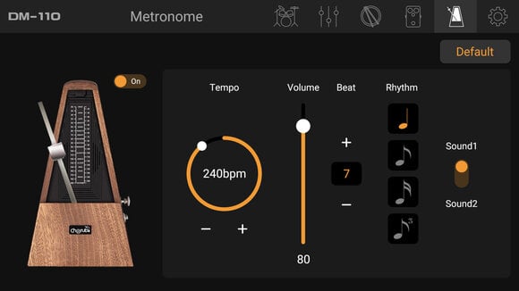 Elektronická bicí sada Nux DM-110 Black Elektronická bicí sada - 12
