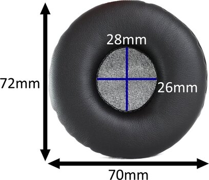 Nauszniki dla słuchawek Veles-X HD-25 Nauszniki dla słuchawek Black 2 szt. - 5