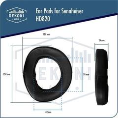 Наушниците за слушалки Dekoni Audio EPZ-HD820-SK Наушниците за слушалки Black 2 бр. - 2