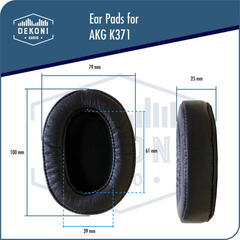 Ear Pads Dekoni Audio EPZ-K371-CHL Ear Pads Black 2 pcs - 4