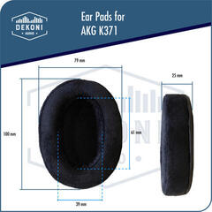 Наушниците за слушалки Dekoni Audio EPZ-K371-CHS Наушниците за слушалки Black 2 бр. - 4