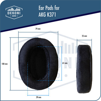 Наушниците за слушалки Dekoni Audio EPZ-K371-CHS Наушниците за слушалки Black 2 бр. - 5